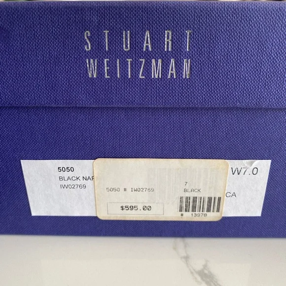Stuart Weizmann black 5050 over the knee boots SZ 7 - Picture 9 of 16